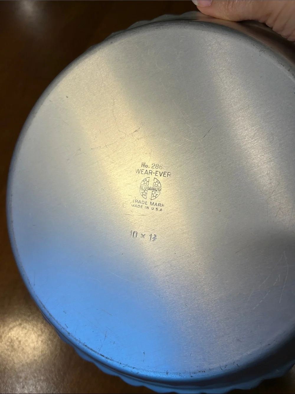Vintage Wear-ever No. 2865 Silver Fluted Pie Pans